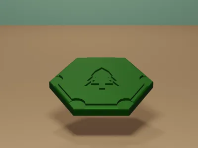 Catan 3d Simplified Lumber Hex