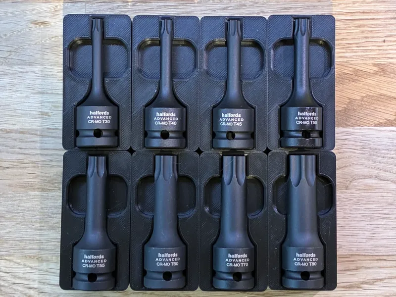 Halfords Torx Impact 1/2 Drive Gridfinity (pin)