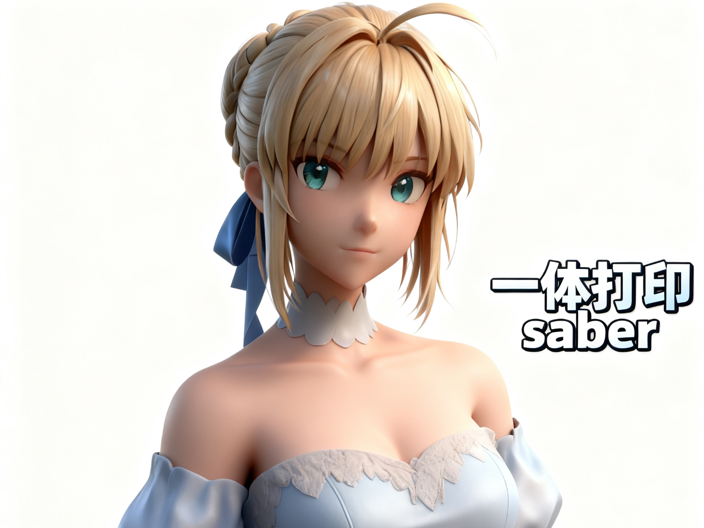 一体打印Saber手办模型