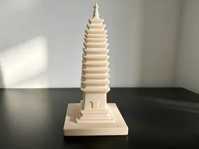 Miniature model of Qianxun Pagoda at Chong Sheng Temple, Dali, Yunnan