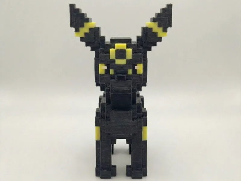 UMBREON Voxel / Pixel Art 8 bit Pokémon Collection