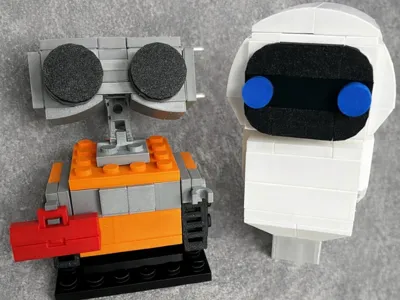 L-E-G-O WallE und Eve L e g o Brickheads