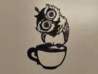 Décoration murale café et hibou — photo 2