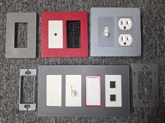 Modular Screwless Wall outlet switch cover plates