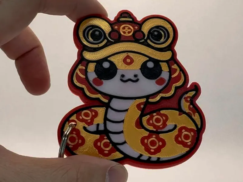 Magnetic Keychain- the Year of the Snake