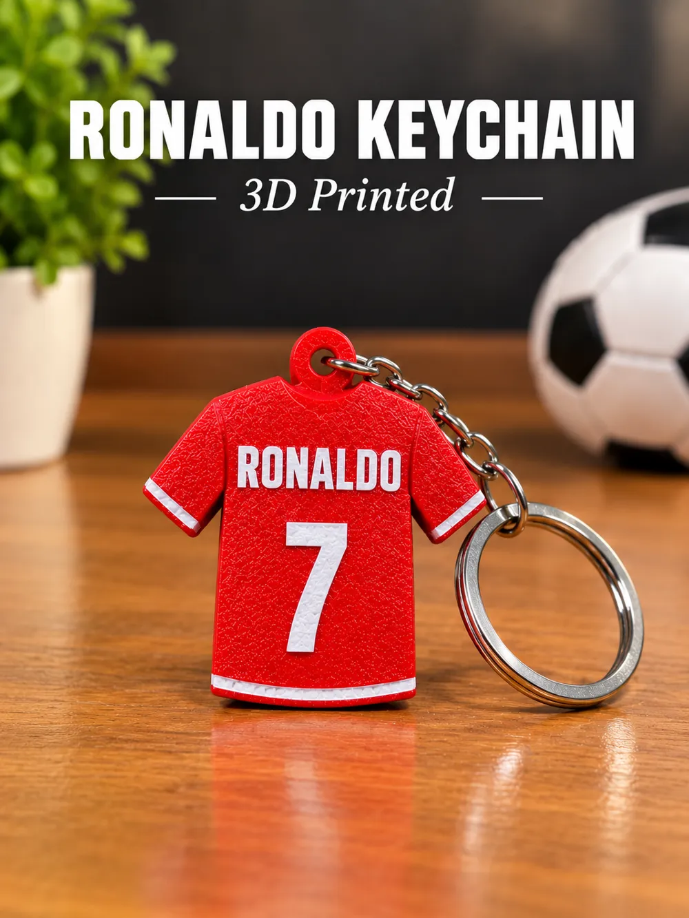 Ronaldo Keychain - Free 3D Print Model - MakerWorld