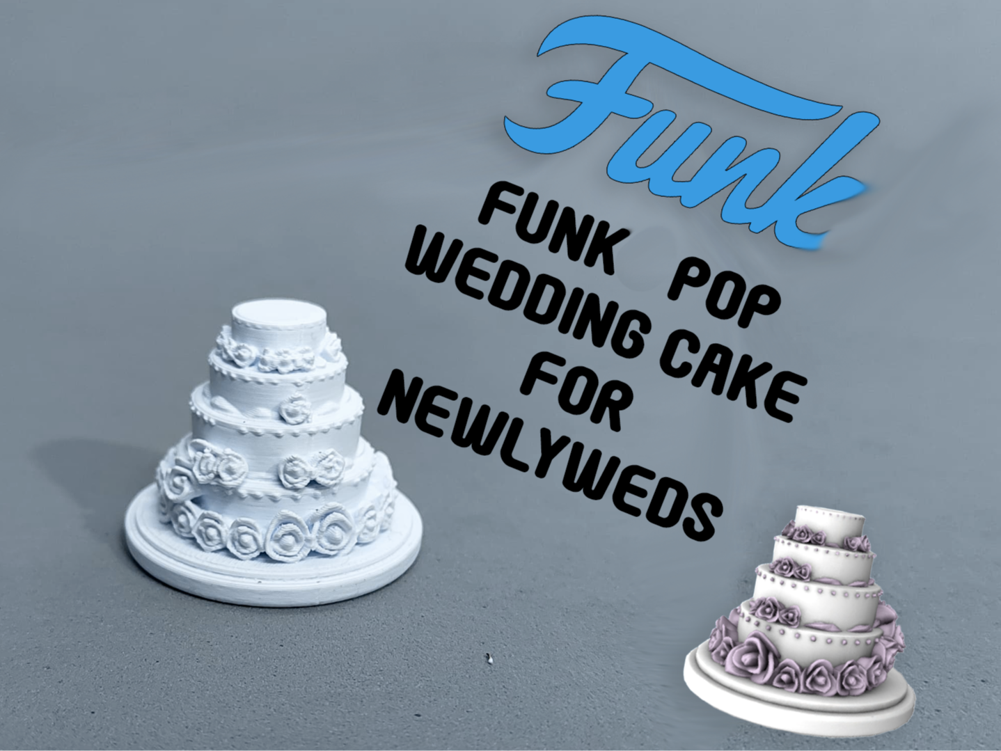 Inspired by Funko Pop wedding cake for newlyweds