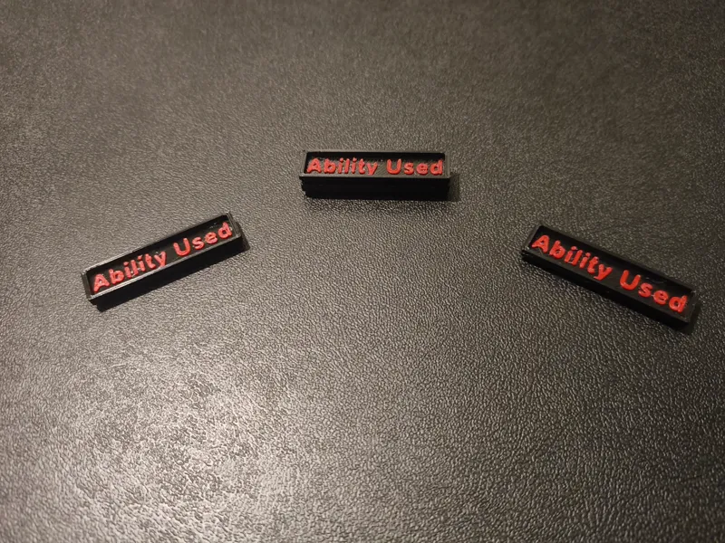 TCG Ability Used Markers Stackable