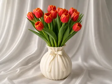 Jarrón decorativo: Bow Dress Vase – Elegant Decorative Flower Vase — vista de referencia 3