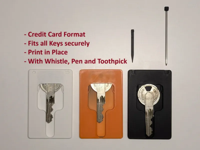Ultimate Credit-Card Key Holder | Whistle, Pen
