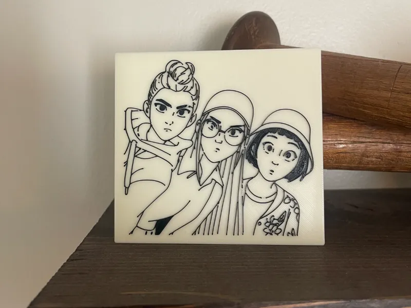 K POP Demon Hunters Huntrix Wall Art Sign