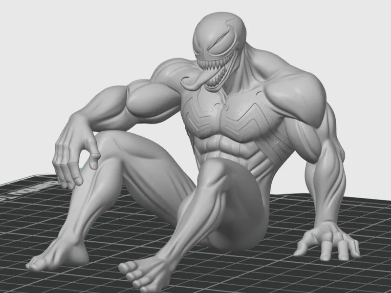 Seated Venom Figure