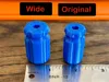 Wider & Taller 1/4in Bit Handle Options - w/ Original Sizes