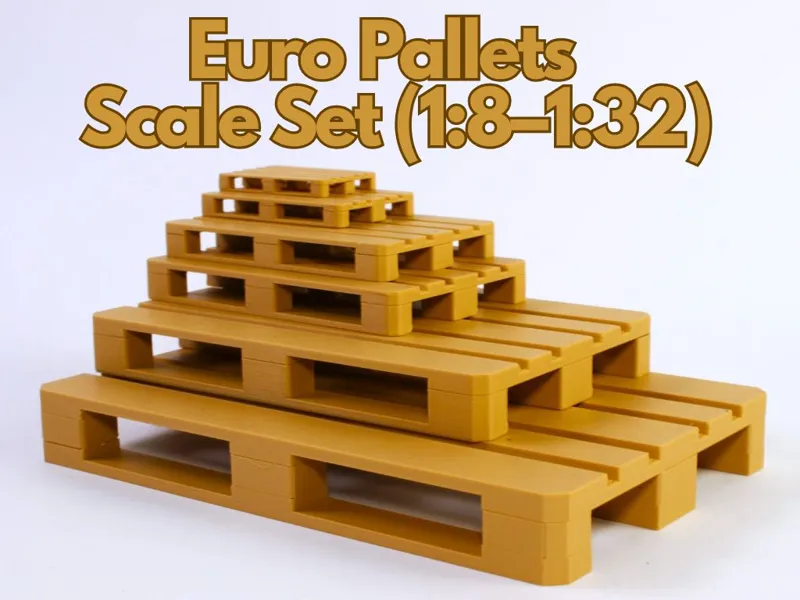 Euro Pallets Scale Set (1:8–1:32)
