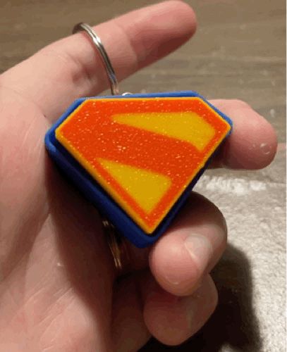 Superman Clicker Keychain