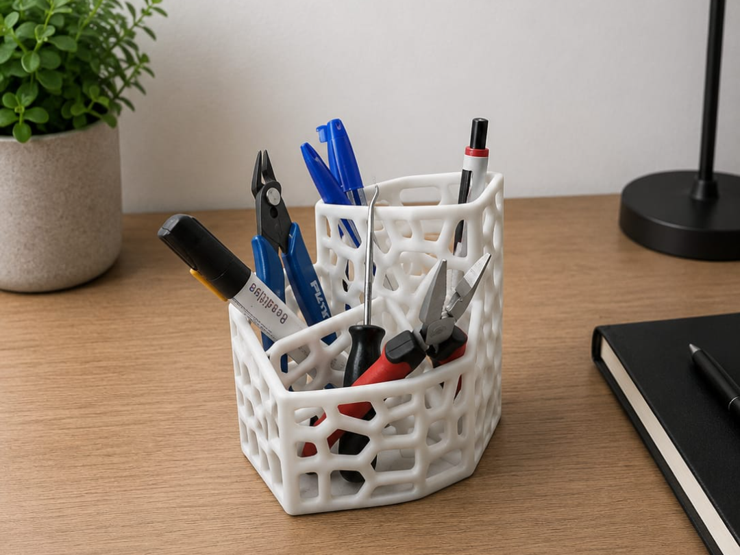 Multiuse Desk Organizer – Voronoi Style