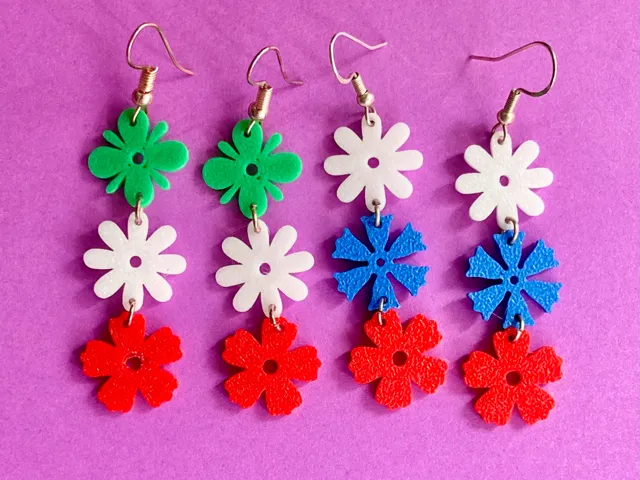 Flower earrings