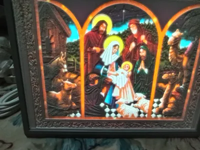 lithophan nativity 4