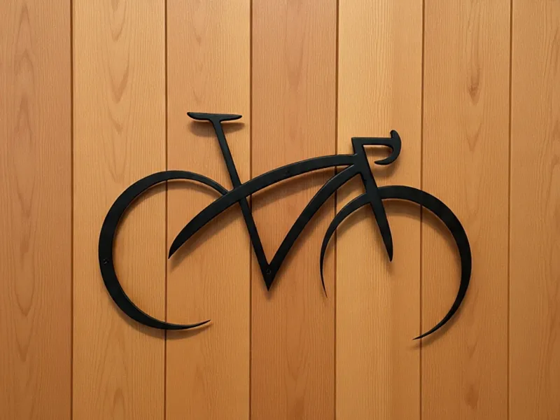 Bici Minimalista da Parete – Bicycle Silhouette