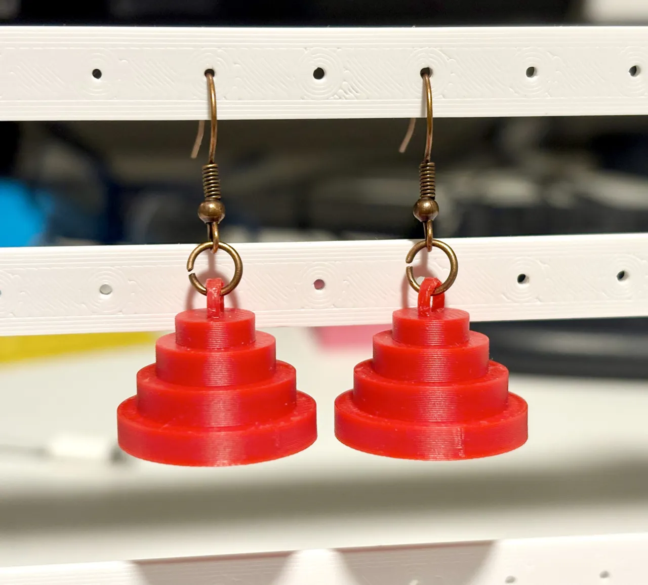 Energy Dome Earrings - For Devo-tees view 2