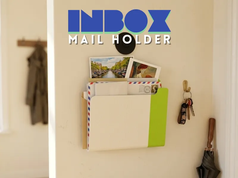Inbox - Wall-Mounted Letter and Mail Holder
