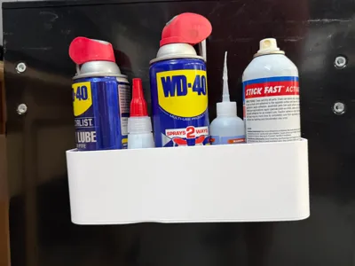 Magnetic toolbox holder for cans etc