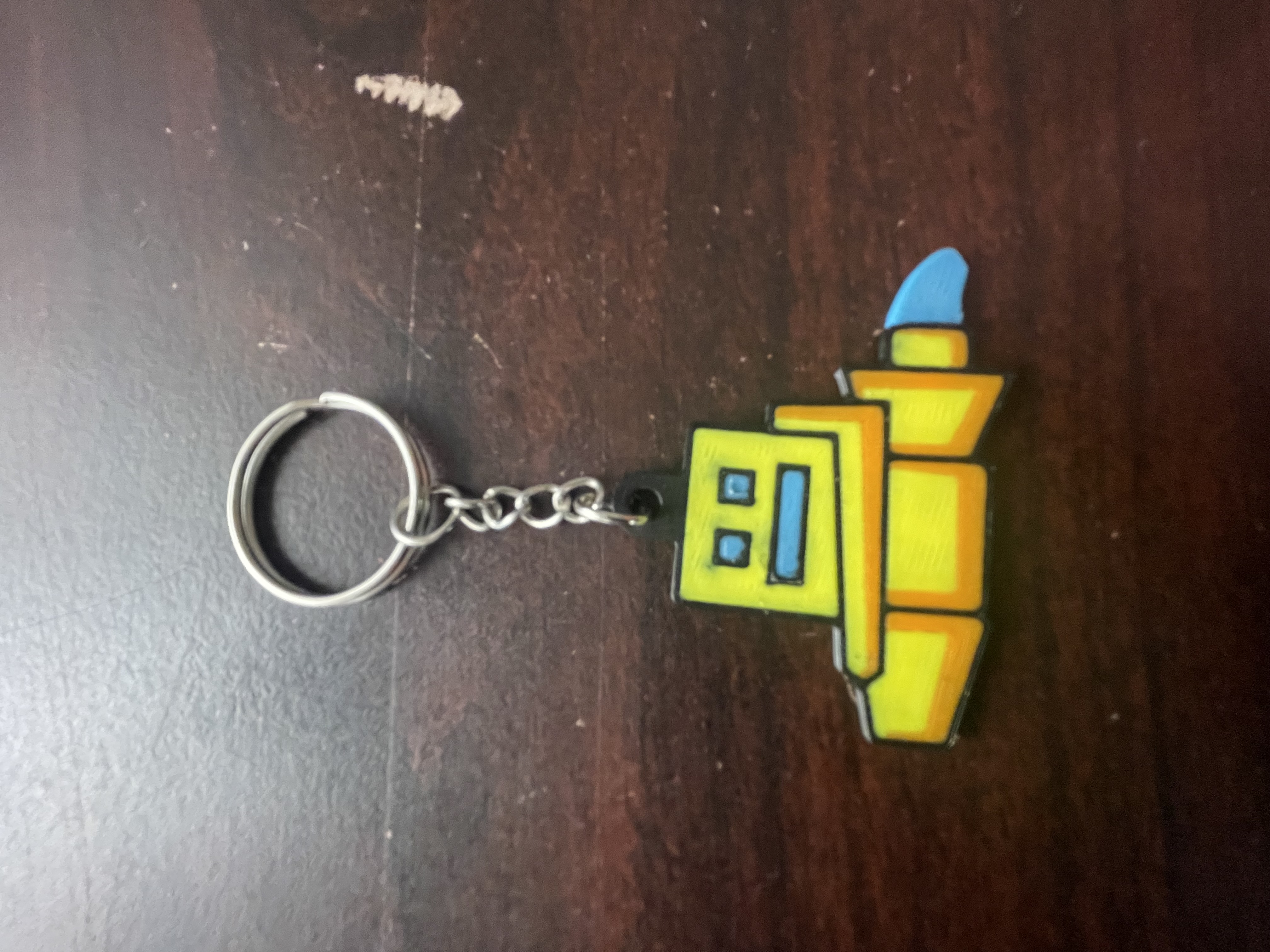 Miniatura 1 do modelo 3D Geometry Dash Keychains