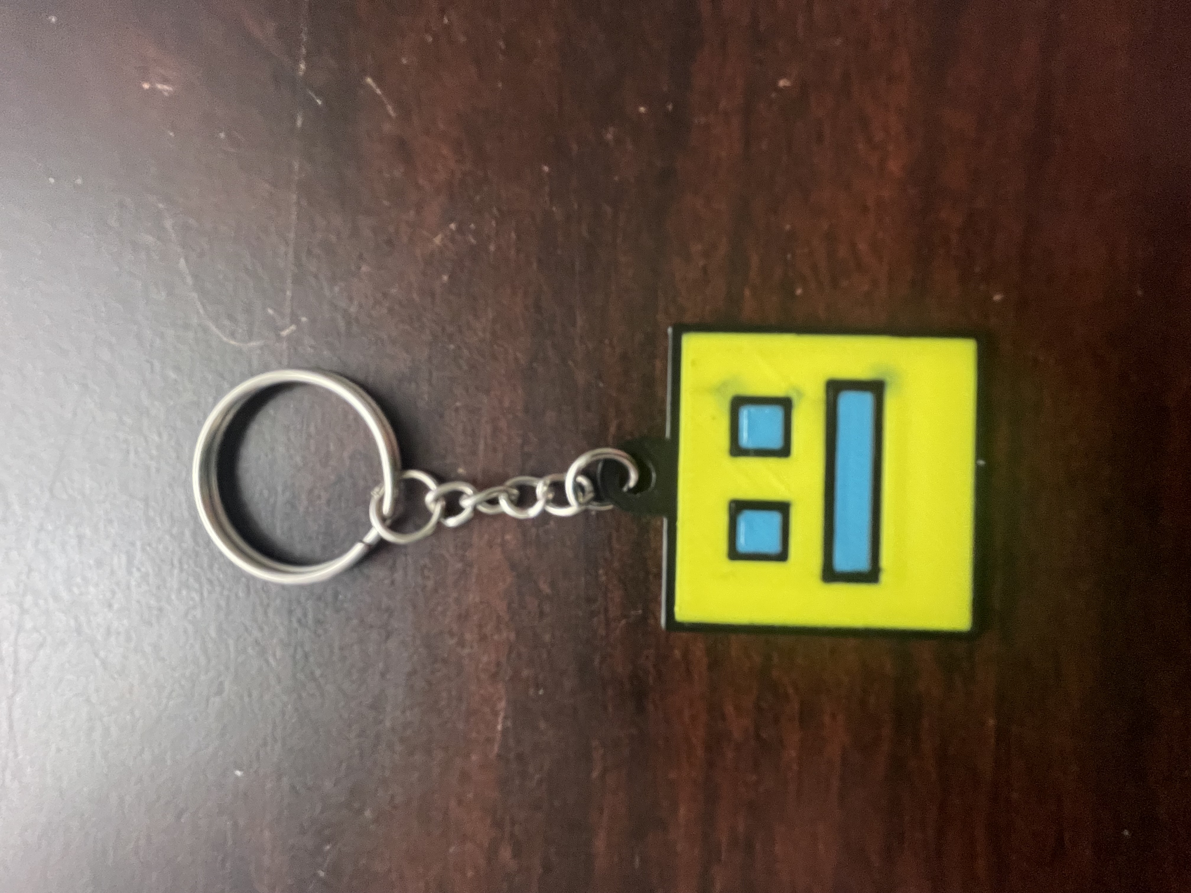 Miniatura 2 do modelo 3D Geometry Dash Keychains