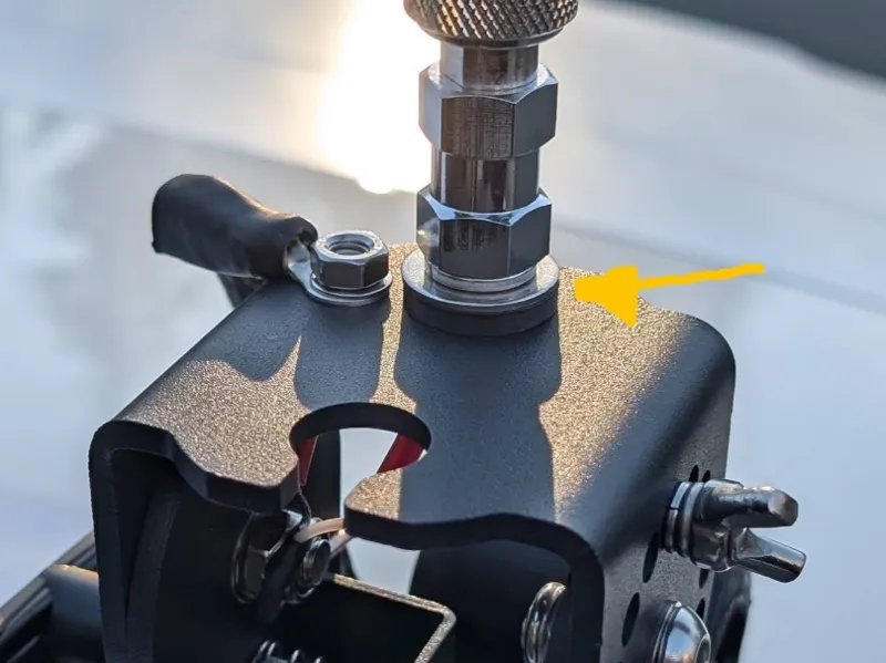 Resizeable Antenna Mount 3/8 - 24 Shoulder Washer