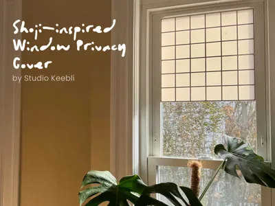 Shoji-Inspired Window Privacy Cover