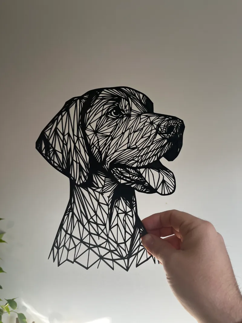 Dog Wireframe Art
