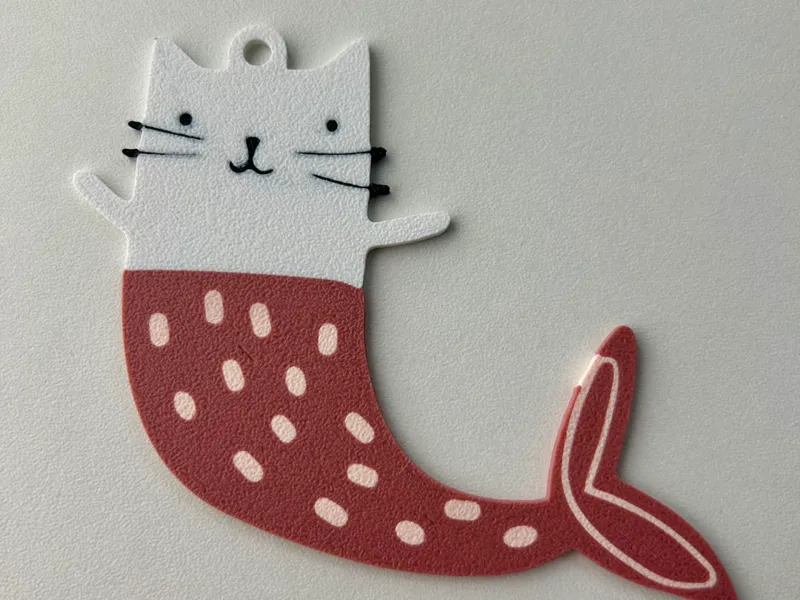 keychain mermaid cat