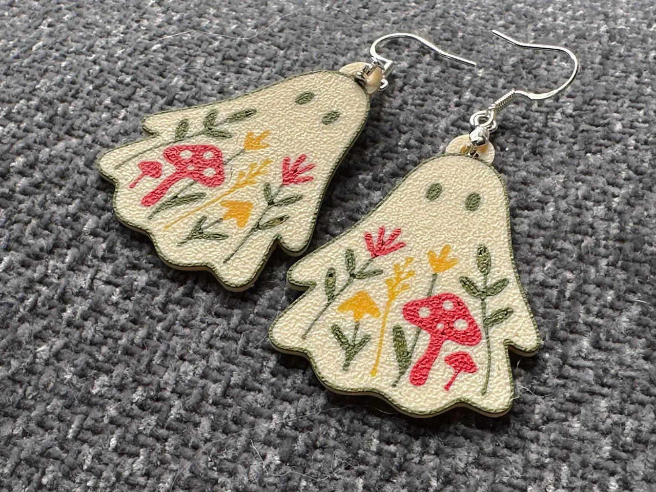 Boho Ghost Earrings Bookmark Keychain view 3