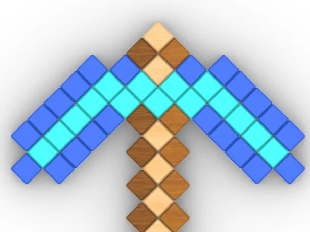 MineCraft PixAxe Various Materials 