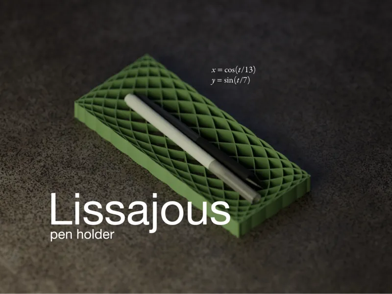 Lissajous pen holder