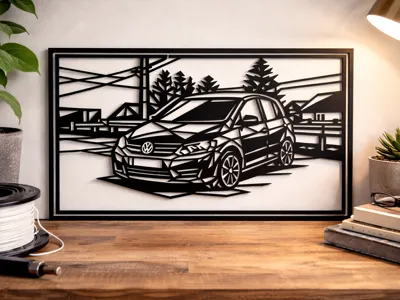 Wolkswagen Golf Plus Wall Art