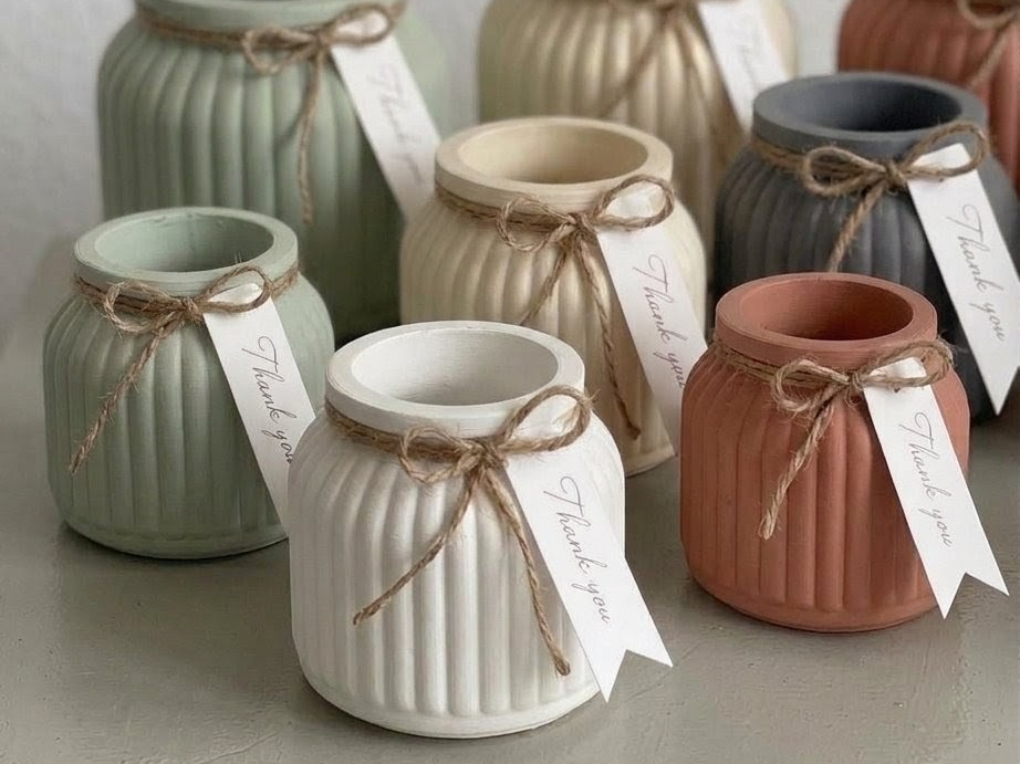 Moderno Ribbed Vaso / Vaso