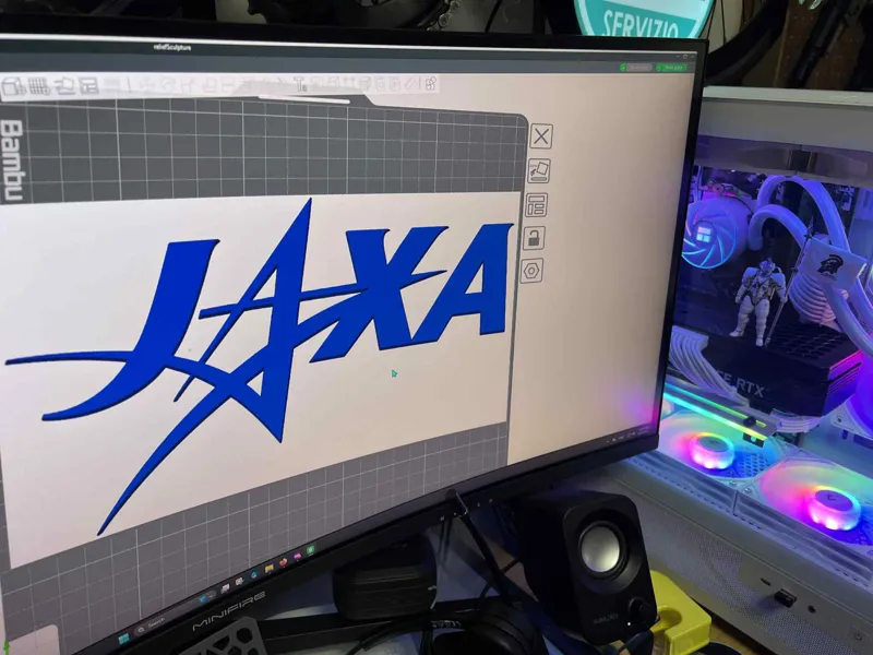 JAXA Logo 3D sign 25cm Long