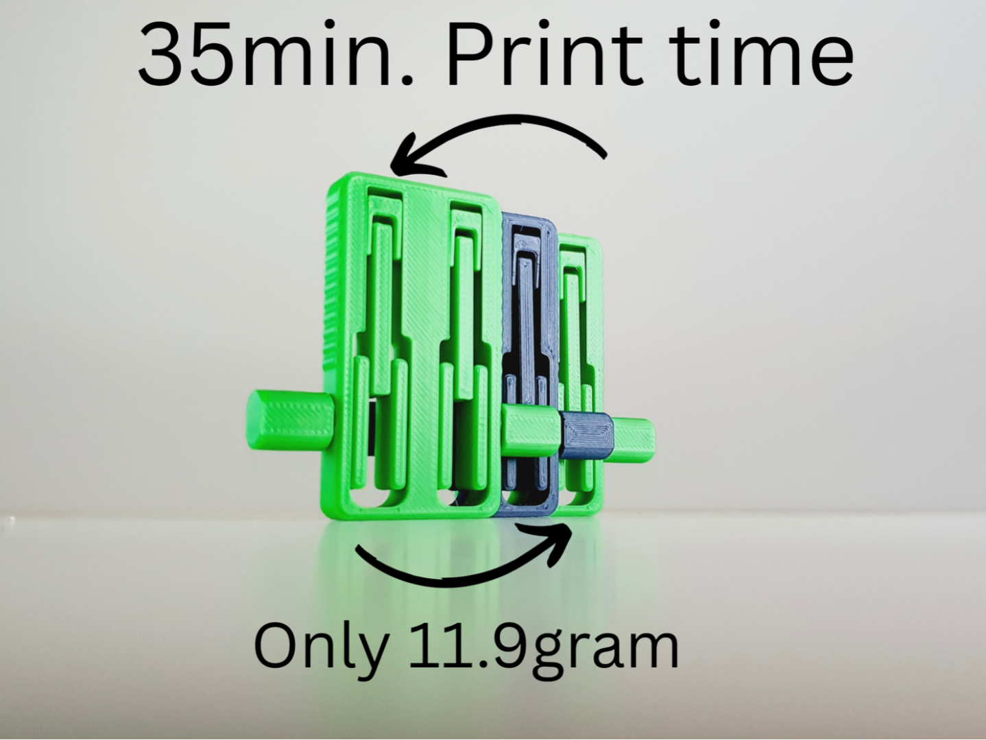 Aero Double Fidget/35min. Print time/Only 11.9gram