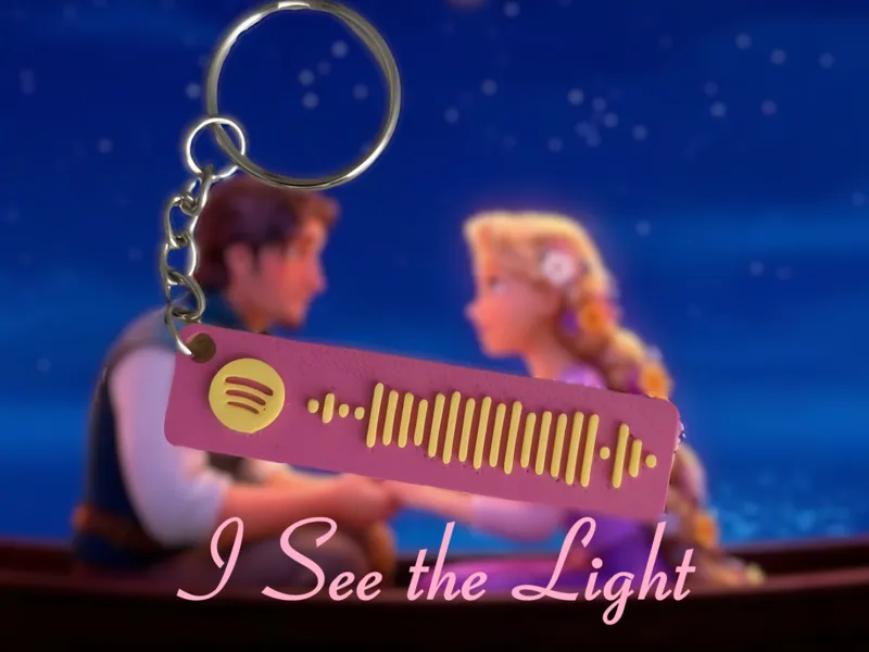 Disney Tangled "I See the Light" Keychain