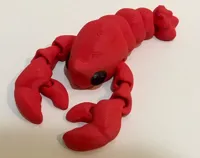 Flexi lobster with eyes printed separatel