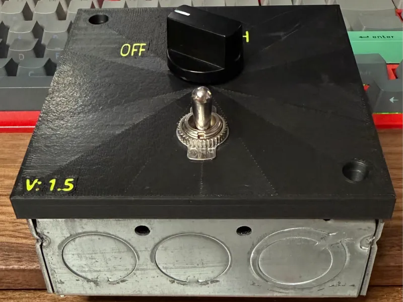 Toggle and Rotary Switch Cover For 4X4 HandyBox