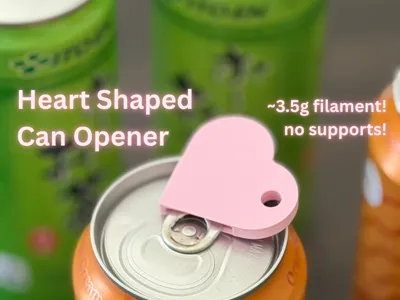 Heart Shape Can Tab Opener [support-free]