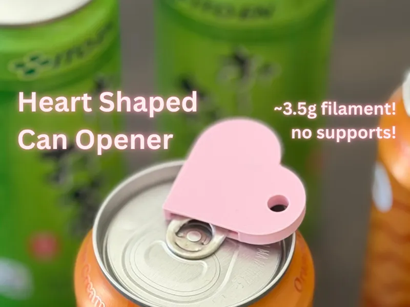Heart Shape Can Tab Opener [support-free]
