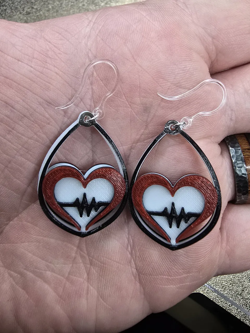 Heartbeat Earrings view 2