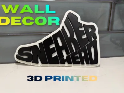 Sneaker Head Display Sign | Wall/Shelf Decor