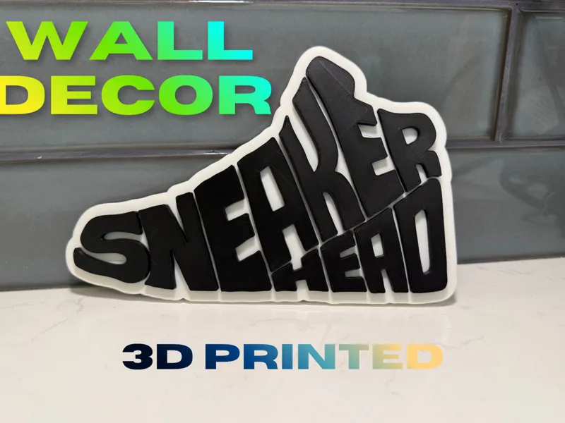 Sneaker Head Display Sign | Wall/Shelf Decor