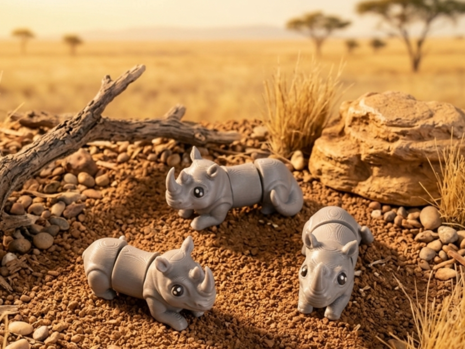 Mini flexi rhinoceros