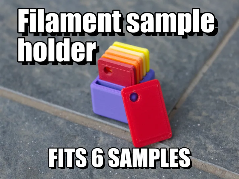 Filament Sample/Test Holder - Color card holder