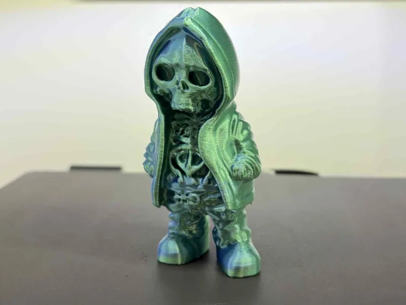 Skeleton Figure in Hoodie